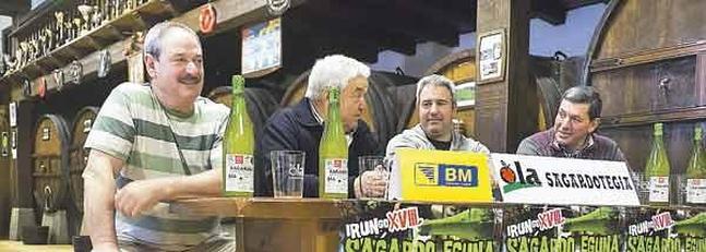 Más de 4.000 botellas de sidra para degustar en el Sagardo Eguna de Irun.