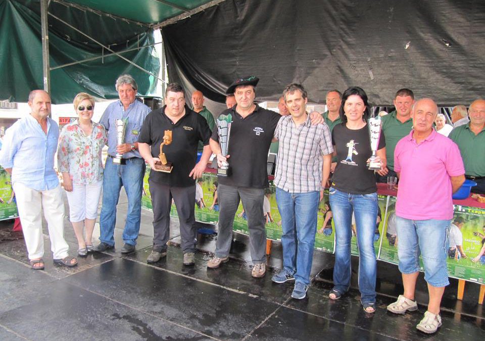Gaztañaga, Lizeaga, Petritegi y Alorrenea premiados en el Concurso de Sidras de Azpeitia.