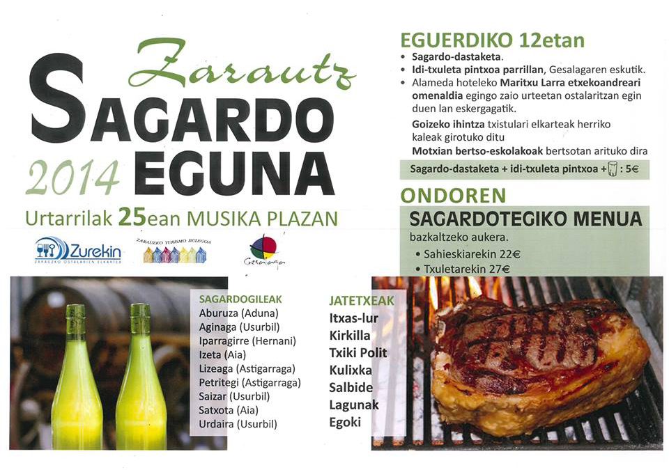 Sagardo Eguna de Zarautz, el 25 de enero.
