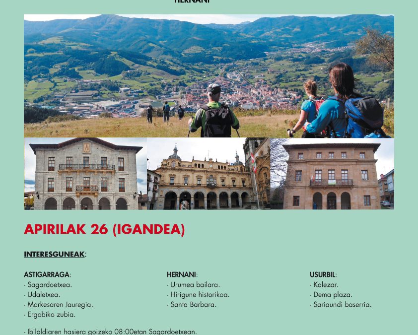 26 de abril, travesia “Sagardoaren Lurraldea ezagutuz”.