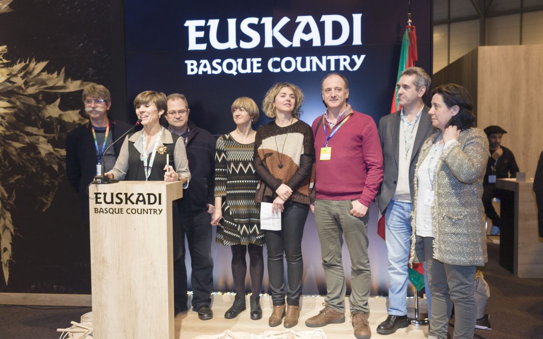 Sagardoetxea asiste a la presentación de la red de Museos Enogastronómicos de Euskadi en FITUR.