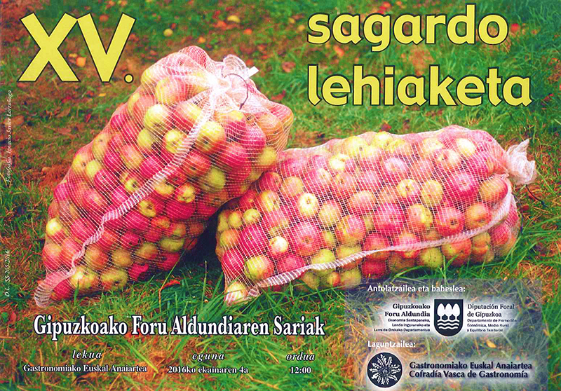XV Concurso de Sidra. Premios Diputación Foral de Gipuzkoa.
